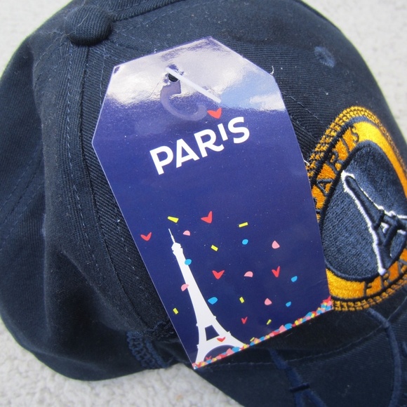 Paris France Hat  Embroidered City Of Lights Eiffle Tower Adjustable Back NWT - Picture 9 of 14